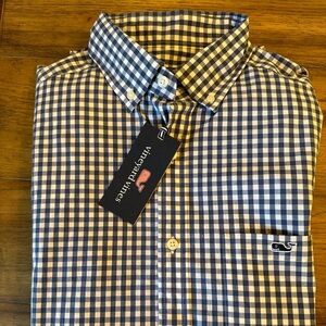 Mens Vineyard Vines Carleton Gingham Classic Stretch Tucker Shirt